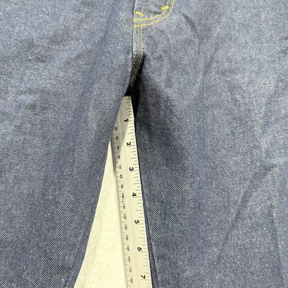 Levi's 517 Men's Boot Cut Jeans Dark Blue W34 L32 100% Cotton - Picture 4 of 15